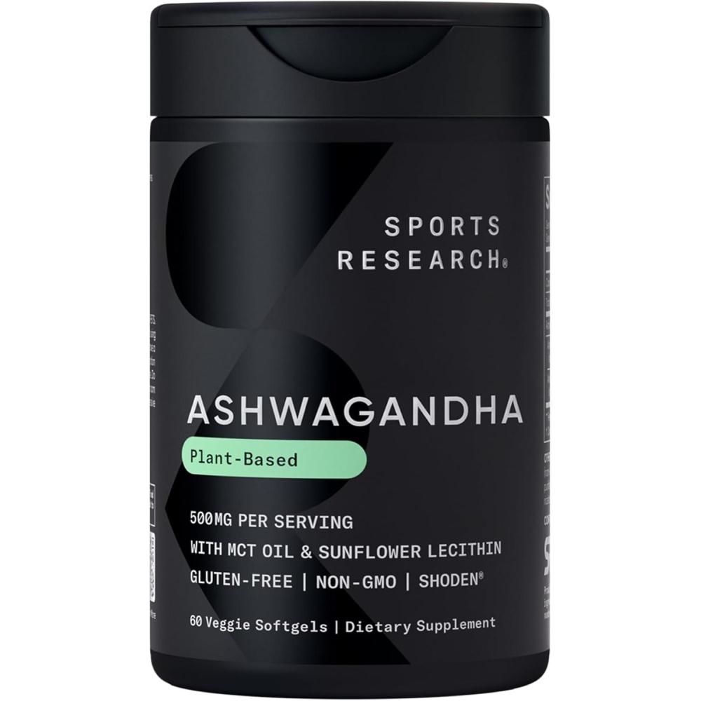 Sports Research Sports Research® Ashwagandha Softgels with Coconut MCT Oil